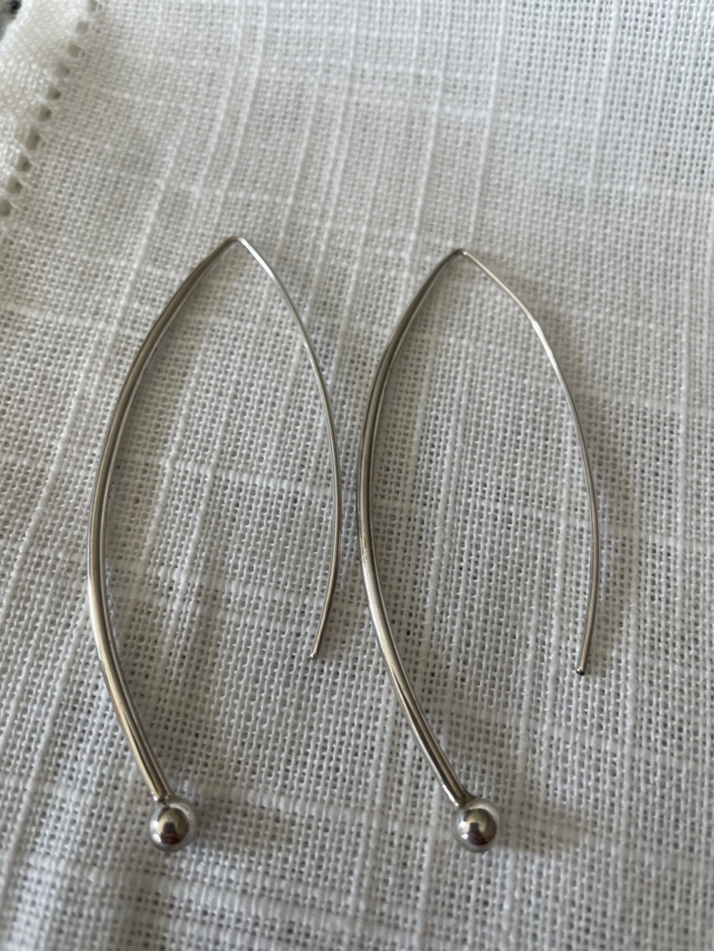 SILPADA sterling Balancing Act threader long earrings